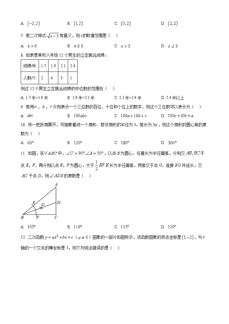 贵州省毕节市织金县2024-2025学年九年级下学期4月月考数学试题第2页