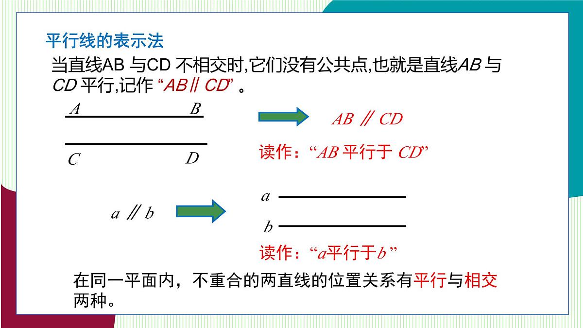 青岛版数学2024七年级下册 8.2 平行线及其判定（第1课时 平行线的基本事实Ⅰ） PPT课件第6页
