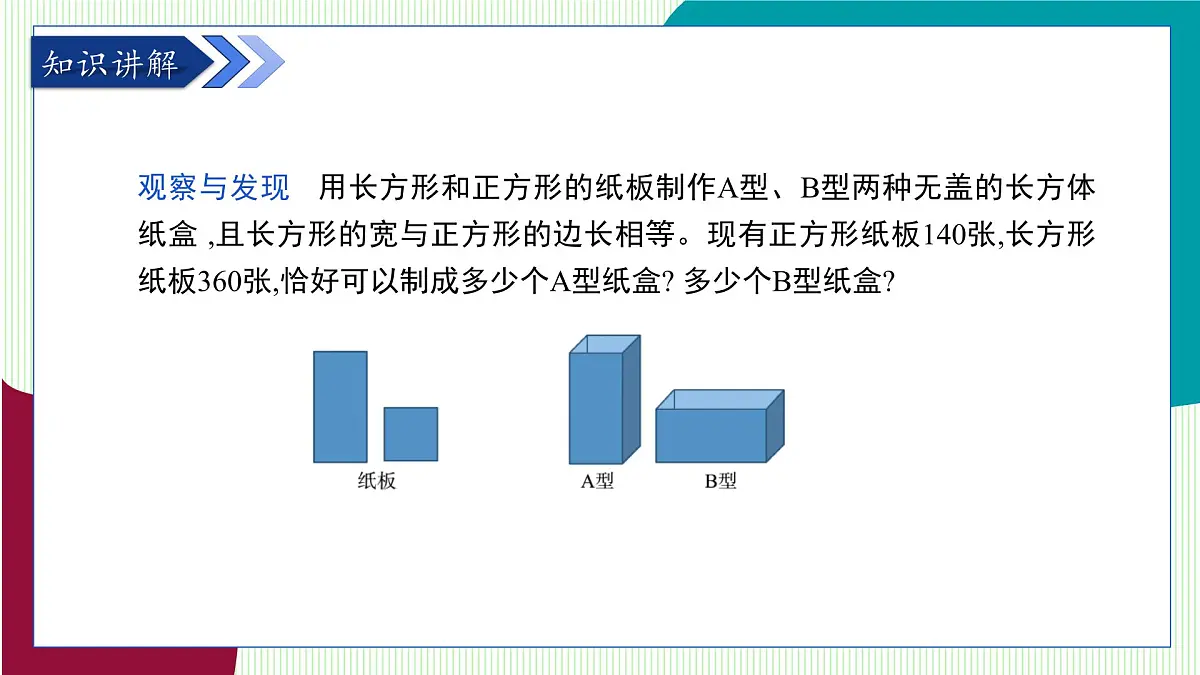 青岛版数学2024七年级下册 9.3 二元一次方程组与实际问题 第1课时　 PPT课件第5页