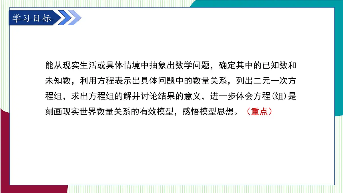 青岛版数学2024七年级下册 9.3 二元一次方程组与实际问题 第3课时 PPT课件第3页
