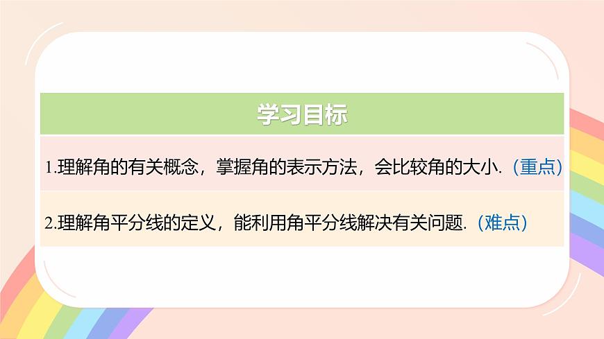 初中数学湘教版（2024）七年级上册 4.3.1 角与角的大小比较（教学课件）第2页