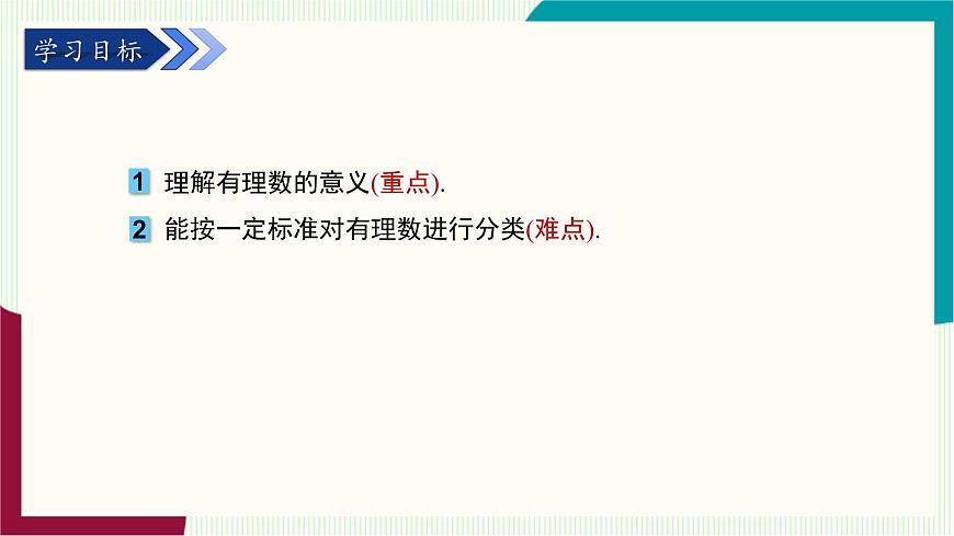 湘教版数学2024七年级上册   1.1认识负数（第2课时 有理数的概念和分类） PPT课件第3页