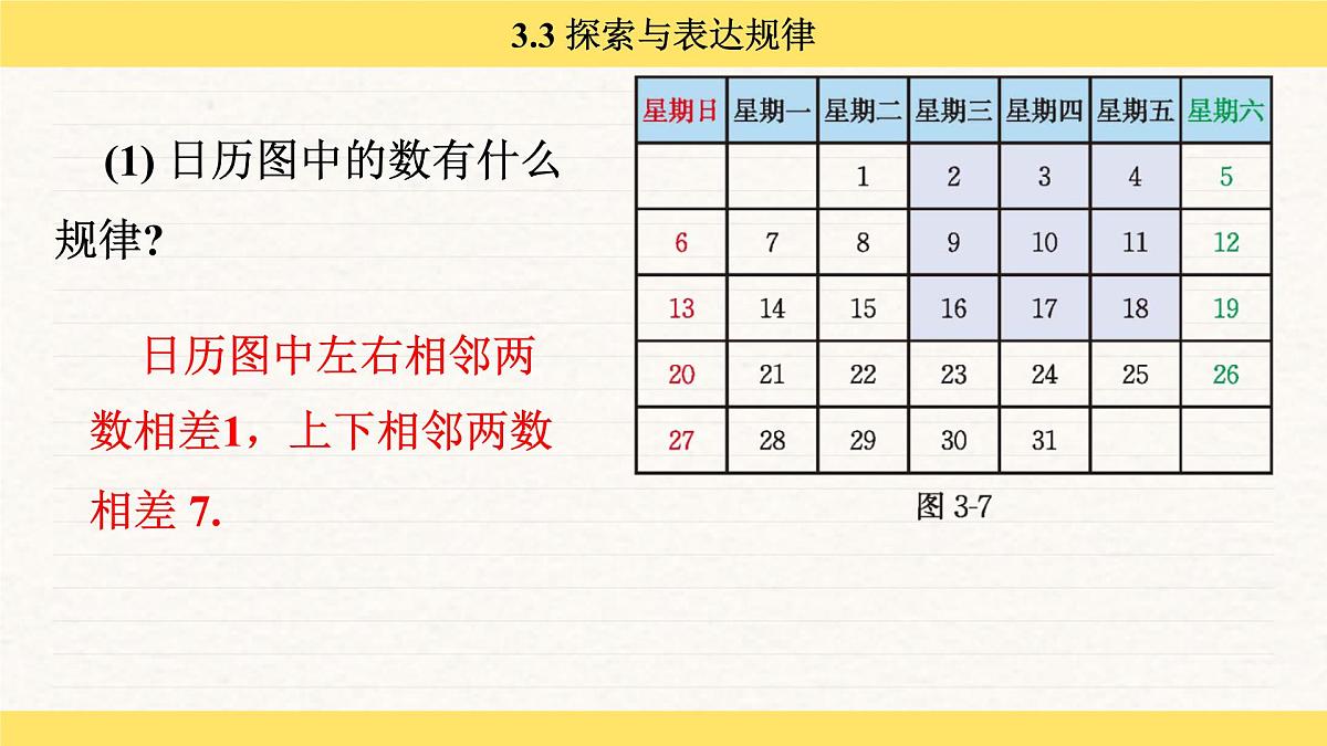北师大版（2024）七年级数学上册 3.3 探索与表达规律（课件）第6页
