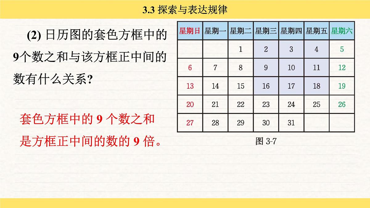 北师大版（2024）七年级数学上册 3.3 探索与表达规律（课件）第7页
