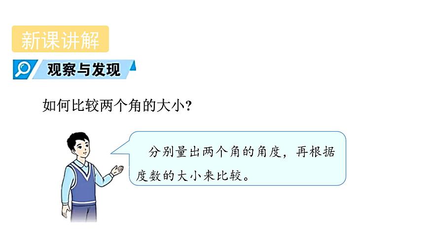 青岛版（2024）七年级数学上册 6.5 角的比较与运算 （课件）第4页