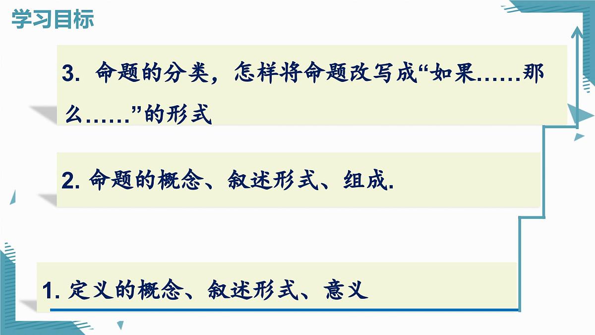 2024青岛版八年级数学上册第一章1.1定义与命题课件第2页