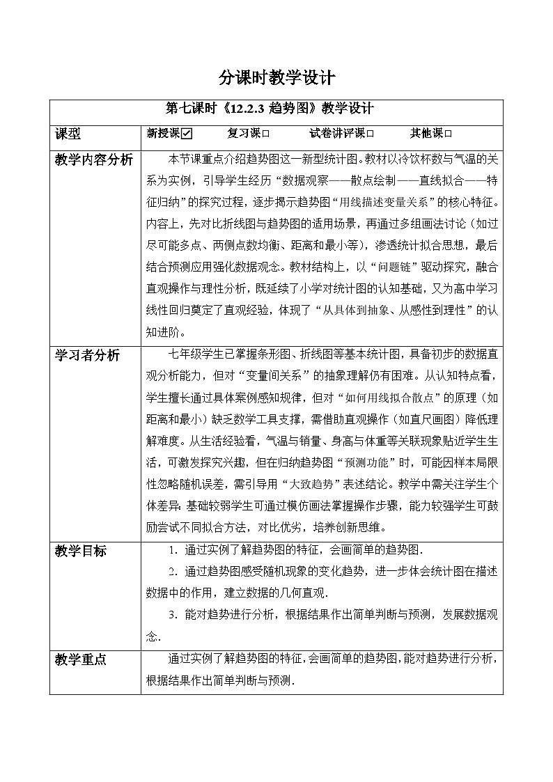 12.2.3 趋势图-教案第1页
