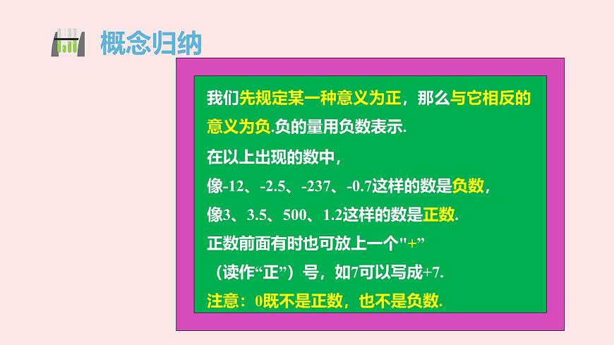 华师大版数学（2024）七年级上册 1.1.1 正数和负数  课件第7页
