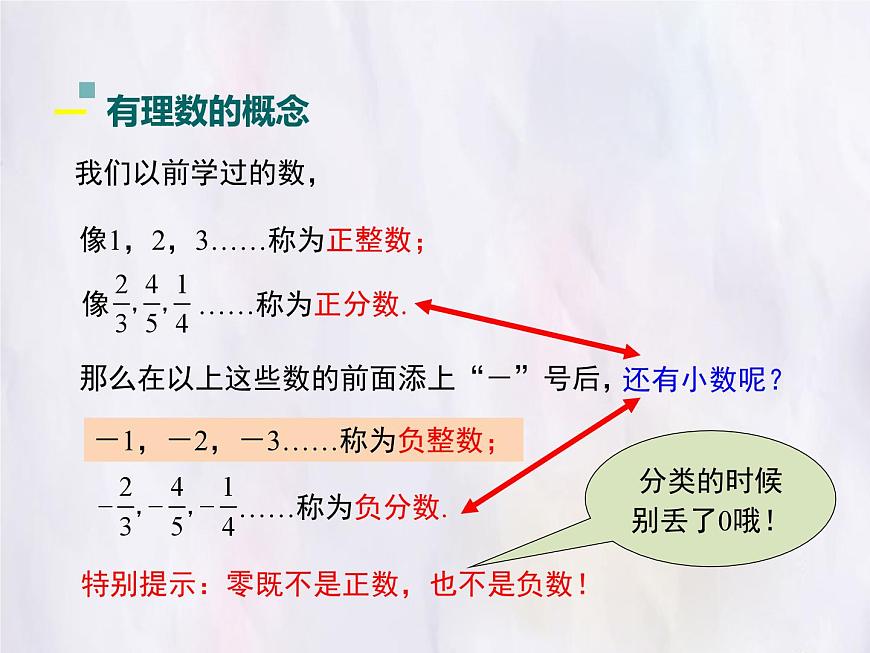 华师大版数学（2024）七年级上册 1.1.2 有理数 课件第4页