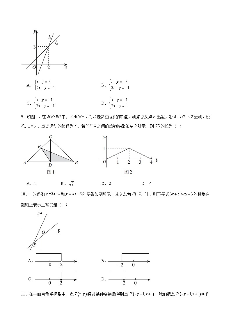 2024-2025学年八年级数学期末模拟卷【测试范围：八下全册】（考试版）（冀教版）（河北）第3页