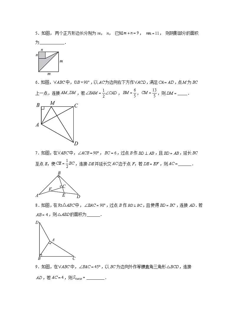 2024-2025学年北师大版数学七年级下学期期末——填空压轴题专练（含答案）第2页