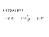 初中數(shù)學(xué)新華東師大版八年級上冊10.1.1 平方根作業(yè)課件（2025秋）含答案