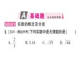 初中數(shù)學(xué)新華東師大版八年級上冊10.2 實數(shù)作業(yè)課件（2025秋）含答案