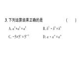 初中數(shù)學(xué)新華東師大版八年級上冊11.1.1 同底數(shù)冪的乘法作業(yè)課件（2025秋）含答案