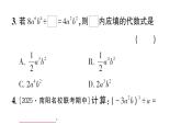 初中數(shù)學新華東師大版八年級上冊11.4.1 單項式除以單項式作業(yè)課件（2025秋）含答案