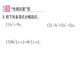 初中數(shù)學(xué)新華東師大版八年級上冊11.5專題6 因式分解作業(yè)課件（2025秋）含答案