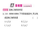 初中數(shù)學(xué)新華東師大版八年級(jí)上冊(cè)13.1.2 直角三角形的判定作業(yè)課件（2025秋）含答案