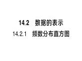 初中數(shù)學(xué)新華東師大版八年級上冊14.2.1 頻數(shù)分布直方圖作業(yè)課件（2025秋）含答案