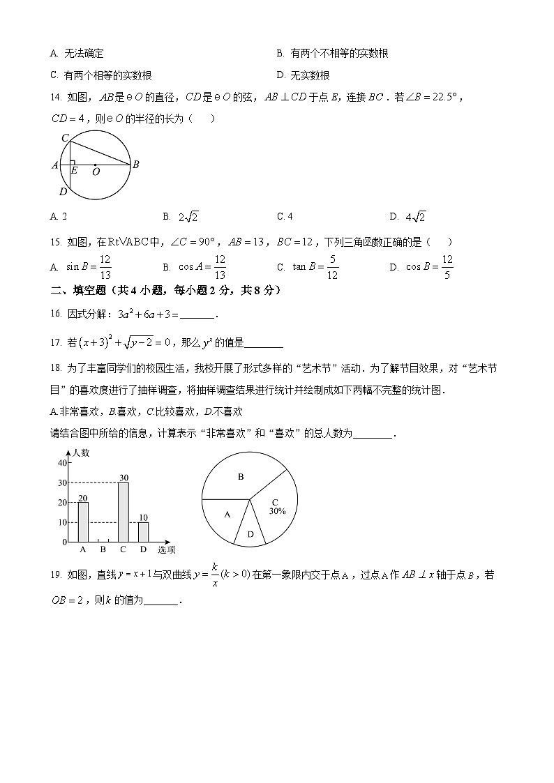 云南省曲靖市曲靖一中卓立学校2024—2025学年下学期5月九年级期中考试数学试卷第3页