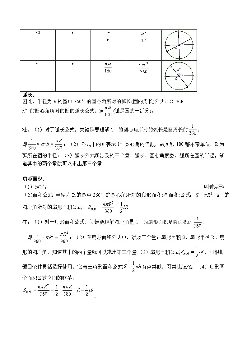 苏科版2025年新九年级数学暑假衔接讲义第2部分-预习篇-第13讲弧长及扇形的面积（学生版）第2页