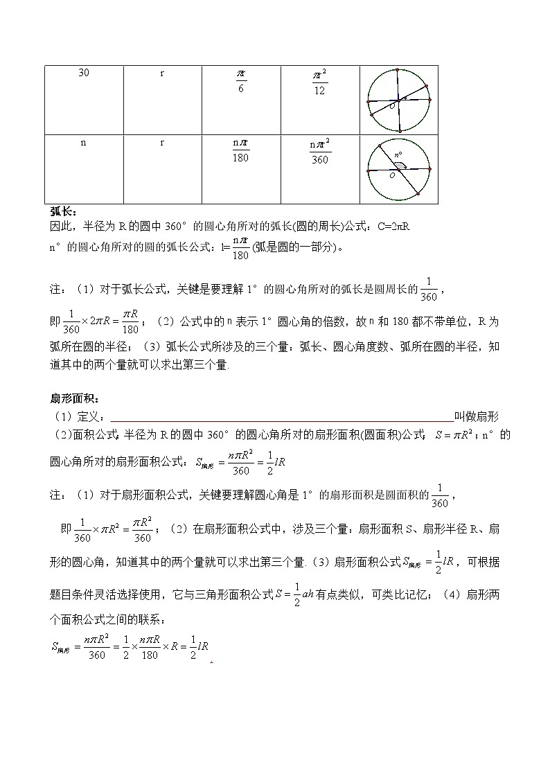 苏科版2025年新九年级数学暑假衔接讲义第2部分-预习篇-第13讲弧长及扇形的面积（学生版）第2页