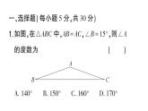 初中數(shù)學(xué)新華東師大版八年級上冊階段小測（五）（12.3~12.4）作業(yè)課件（2025秋）