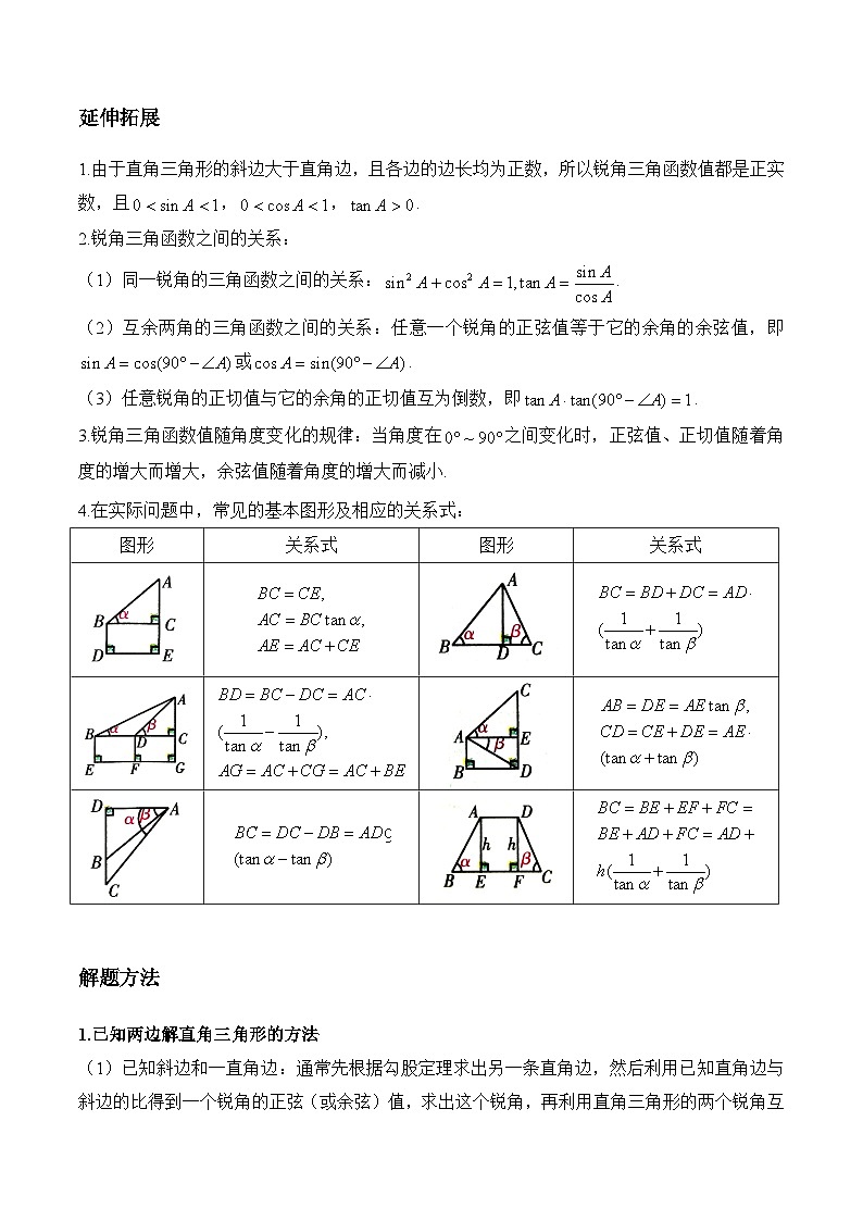 中考数学一轮复习考点精炼与综测：（17）解直角三角形（知识精炼）习题第2页