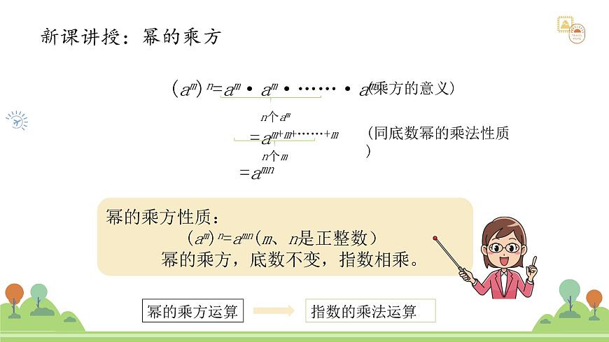 沪教版数学2025学年七年级上册11.1.2幂的乘方（同步课件）-（沪教版2024）第6页