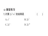 初中數(shù)學新華東師大版八年級上冊11.4.1 單項式除以單項式課堂作業(yè)課件（2025秋）含答案