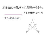 初中數(shù)學(xué)新華東師大版八年級(jí)上冊(cè)12.2.3第1課時(shí)角邊角作業(yè)課件（2025秋）含答案