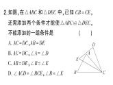 初中數(shù)學(xué)新華東師大版八年級(jí)上冊(cè)12.2.4邊邊邊課堂作業(yè)課件（2025秋）含答案