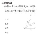 初中數(shù)學(xué)新華東師大版八年級(jí)上冊(cè)12.4.3角平分線課堂作業(yè)課件（2025秋）含答案
