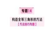 初中數(shù)學新湘教版八年級上冊4.3專題14 構造全等三角形的方法 作業(yè)課件（2025秋）含答案