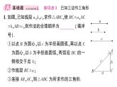 初中數(shù)學(xué)新湘教版八年級上冊4.4第1課時 尺規(guī)作圖（一）作業(yè)課件（2025秋）含答案