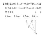 初中數(shù)學(xué)新湘教版八年級上冊5.4第1課時 角平分線的性質(zhì)與判定作業(yè)課件（2025秋）含答案