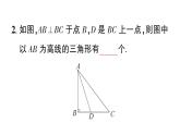 初中數(shù)學(xué)新湘教版八年級上冊4.1第2課時 三角形的高、角平分線和中線作業(yè)課件（2025秋）