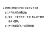 初中數(shù)學(xué)新湘教版八年級(jí)上冊(cè)4.2.2 證明，舉反例作業(yè)課件（2025秋）