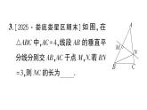 初中數(shù)學(xué)新湘教版八年級(jí)上冊(cè)4.6第1課時(shí) 線段垂直平分線的性質(zhì)定理及其逆定理作業(yè)課件（2025秋）