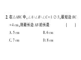 初中數(shù)學(xué)新湘教版八年級上冊5.1第2課時 含30°角的直角三角形的性質(zhì)及應(yīng)用作業(yè)課件（2025秋）