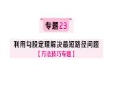 初中數(shù)學(xué)新湘教版八年級上冊5.2專題23 利用勾股定理解決最短路徑問題作業(yè)課件（2025秋）
