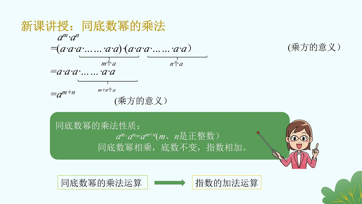 沪教版数学2025学年七年级上册11.1.1同底数幂的乘法（同步课件）-（沪教版2024）第6页