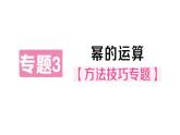 初中數(shù)學(xué)新華東師大版八年級(jí)上冊(cè)11.1專題3 冪的運(yùn)算作業(yè)課件（2025秋）