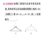 初中數學新湘教版八年級上冊4.5第1課時 等腰三角形的性質定理課堂作業(yè)課件（2025秋）含答案