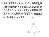 初中數(shù)學(xué)新湘教版八年級上冊第5章提分特訓(xùn)20與勾股定理有關(guān)的實際應(yīng)用作業(yè)課件（2025秋）