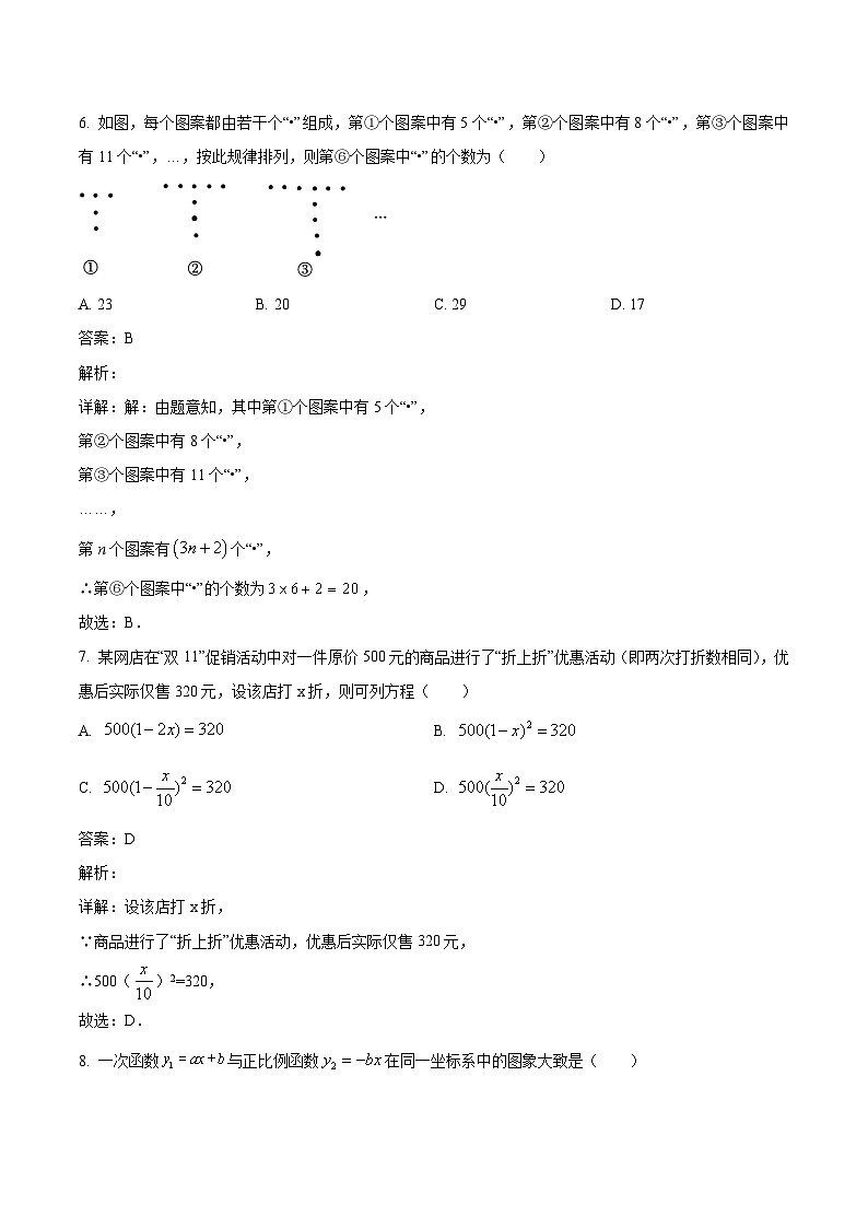 重庆市礼嘉中学校2022-2023学年八年级下学期期末考试数学试卷(含解析)第3页