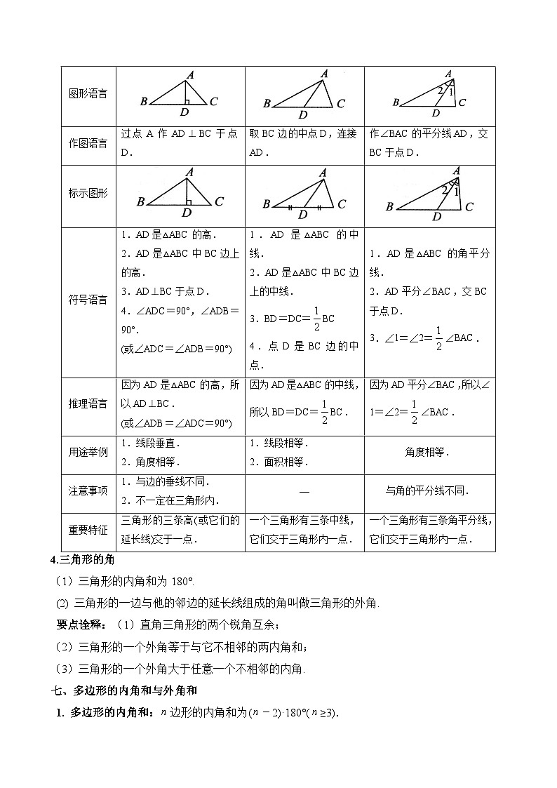 苏科版2025年新八年级数学暑假衔接讲义第1部分-复习-专题01平面图形的认识（二）（学生版）第3页