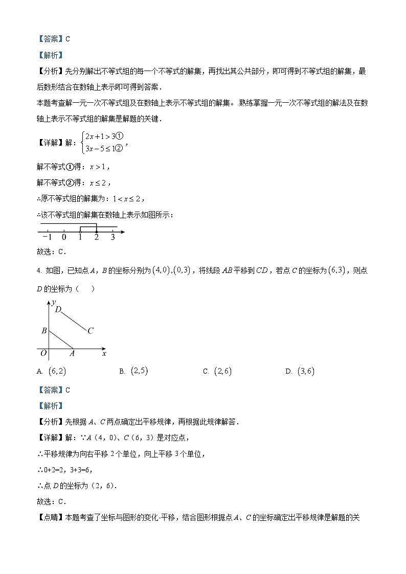 精品解析： 2024--2025学年人教版七年级数学下册期末考试测试卷 （解析版）第2页