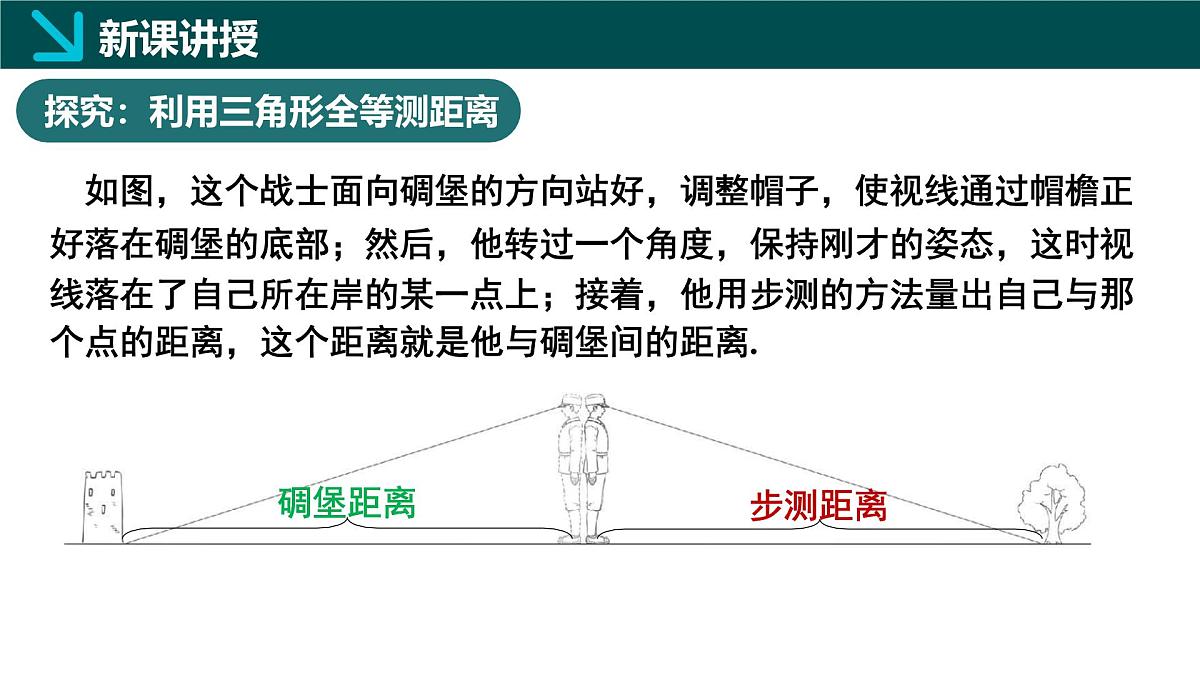 北师版（2024）七年级下册数学4.4利用三角形全等测距离（同步课件）第5页