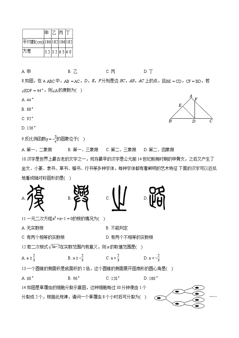云南省昆明市师大实验中学昆明湖校区2025届中考 数学模拟试卷（九）（含解析）第2页