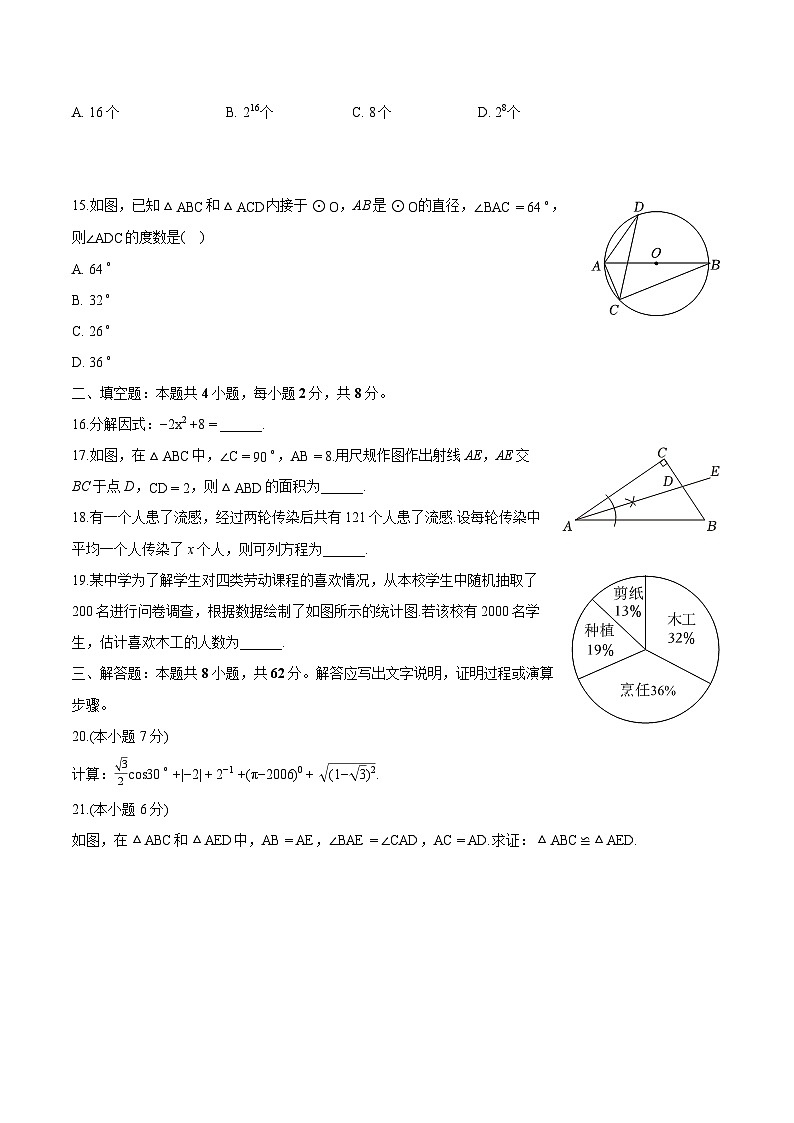 云南省昆明市师大实验中学昆明湖校区2025届中考 数学模拟试卷（九）（含解析）第3页